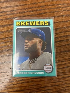 2024 Heritage High Number 632 JACKSON CHOURIO Aqua Border Parallel Rookie - Picture 1 of 2