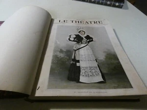 Einband Zeitschrift Das Theater von 1898 mit vielen Fotos von Künstlern der Zeit - Bild 1 von 7