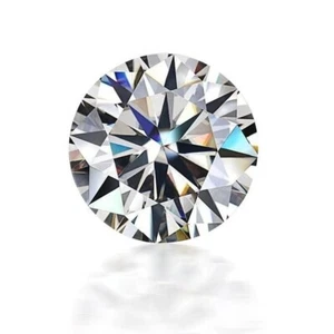 Certified D GRA White Moissanite Diamond Round Cut, All Size Gems Brilliant Cut - Picture 1 of 6