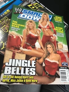 WWE SMACKDOWN Magazine Holiday 2004 - Torrie Miss Jackie Dawn Marie - Picture 1 of 3