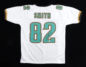 JIMMY SMITH SIGNED AUTOGRAPHED JACKSONVILLE JAGUARS CUSTOM JERSEY PSA COA - Picture 1 of 3