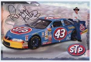 Richard Petty Signed 2000 STP Hero Card - NASCAR Driver Auto Photo - Picture 1 of 2
