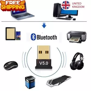 USB Bluetooth 5.0 Adapter Wireless Dongle für Laptop PC Fenster 10 11 Computer UK - Bild 1 von 7