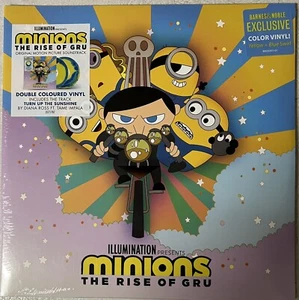 MINIONS THE RISE OF GRU SOUNDTRACK LP YELLOW & BLUE VINYL DIANA ROSS TAME IMPALA - Picture 1 of 4