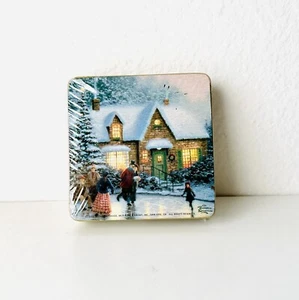 New Hallmark Thomas Kinkade Painter of Light 6 Coasters Winter 2000 Replacement - Picture 1 of 8