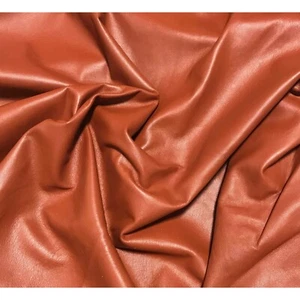 TERRA COTTA Supple Lambskin Leather Hide - 1 Square Foot - Picture 1 of 2
