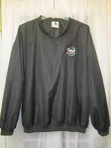 Augusta Black "2013 CIAA Charlotte" V-Neck Windbreaker Jacket Adult 2XL NWOT - Picture 1 of 9