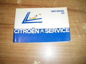SERVICE 1985 CITROEN CX 25 TRD TURBO - Photo 1/1