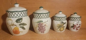 Certified International FRUIT LATTICE / CORNUCOPIA 4 Kanister Set, sehr gut - Bild 1 von 15