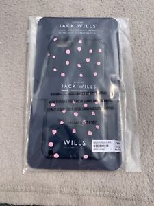 JACK WILLS Pink Spots Navy Case Phone Cover Iphone 6 6S Apple BNWT £14.50 New