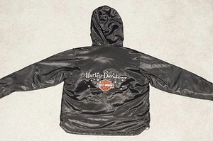 Chaqueta con capucha reversible genuina Harley Davidson para niños 6X excelente - Imagen 1 de 9