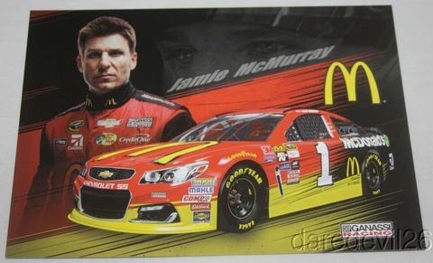2016 Jamie McMurray McDonald's Chevy SS NASCAR Sprint Cup postcard Cover