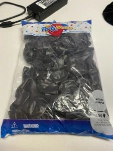 PartyMate Regal Purple 100ct Bag of 12" Latex Balloons New!!! - Picture 1 of 1