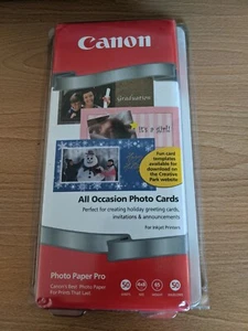 NEW Canon All Occasion Photo Cards 4" x 8" 50 Count SEALED! - Picture 1 of 3