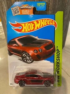 2015 Hot Wheels #192 Hw Workshop BENTLEY CONTINENTAL SUPERSPORTS Red W/ Trap5 Sp - Foto 1 di 1