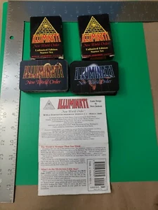 NWO Illuminati Card Game Unlimited Edition Starter Set  110 Cards 1995  RARE OOP - Picture 1 of 10