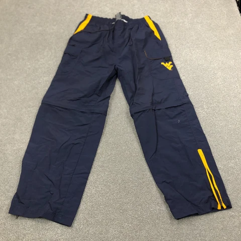 West Virginia Mountaineers Pants Men Medium Windbreakers Joggers Warm Ups VTG Cover