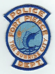 VINTAGE FORT PIERCE, FLORIDA POLICE DEPT. (CHEESE CLOTH BACK) patch - Picture 1 of 2