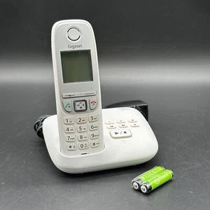 Gigaset A415A Schnurloses Telefon - Weiß mit Anrufbeantworter & neuen Akkus ✅ - Zdjęcie 1 z 2