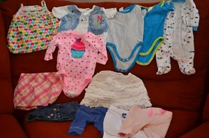 BABY GIRL CLOTHES 3-12 MONTH CARTER`S CAT & JACK OLD NAVY GARANIMALS BABY GEAR - Picture 1 of 7