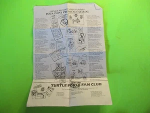 TMNT TEENAGE MUTANT NINJA TURTLES PIZZA POINT PRIUMIUM CATALOG - Picture 1 of 2