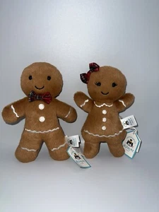 Jellycat Gingerbread I Am Jolly Ruby & Original Fred weicher Plüsch-Teddybär 7 Zoll - Bild 1 von 6