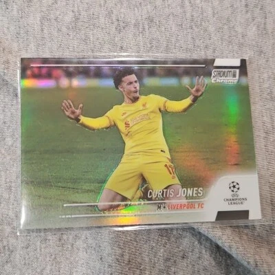 Curtis Jones 2021-22 Topps UEFA Stadium Club Chrome Refractor  #59 Liverpool - Image 1 of 2