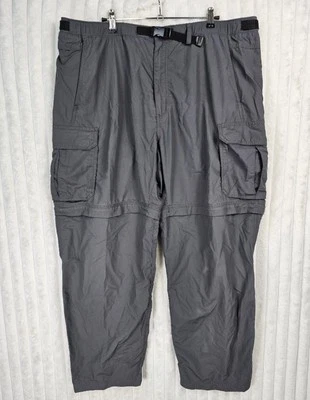 Pantalones de Senderismo REI UPF 50+ Gris Convertir en Pantalones Cortos con Cinturón Incorporado XL  Foto 1 de 4