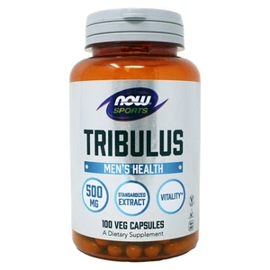 NOW Sports Tribulus 500MG Enhanced Vitality 100 Veg Capsules - Picture 1 of 3