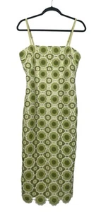 NWT Likely Jenila Dress Crochet Midi Green Spring Summer Party Size 4 - Picture 1 of 13