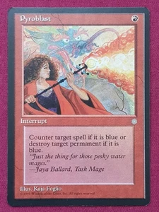 Magic The Gathering ICE AGE PYROBLAST red card MTG - Picture 1 of 2