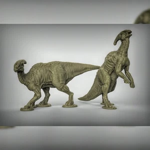 Modelos 3D de resina parasaurolophus dinosaurios para mazmorras y dragones y juegos de rol de tablero - Imagen 1 de 1