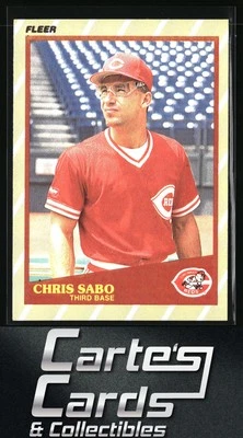 Chris Sabo 1989 Fleer SuperStars #35 Cincinnati Reds - Image 1 of 2