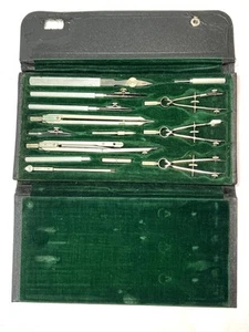 Antique 1930s Dietzgen 1088SC Drafting Drawing Set & FAB Precision Germany VTG - Picture 1 of 10