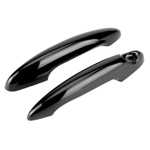 Ι 2pcs ABS Black Car Outer Door Handle Strip Cover Trim Fits For S R50 R53 R56 - Picture 1 of 12