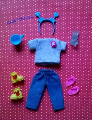 Barbie Kelly Tommy o Chelsea muñeca ropa moda más zapatos #C1 Foto 1 de 4