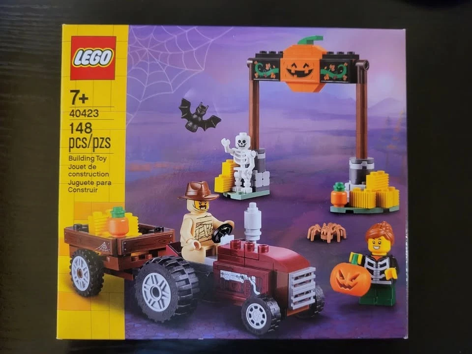 Lego Temporada Halloween Otoño Hayride Set 40423 Retirado Tractor Calabaza Parche Foto 1 de 1