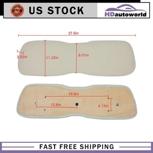 White Golf Cart Front Back Cushion Fits Club Car DS - Picture 1 of 5