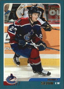2003-04 Topps Canucks Hockey Card #218 Daniel Sedin