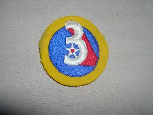 WW2 3rd US Air Force on gold wool felt - Picture 1 of 2