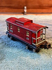 Pre-war LIONEL RED Caboose No 2657, Electric Couple, O Gauge Vintage - Picture 1 of 8