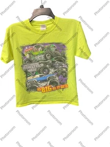 Grave Digger T Shirt Monster Jam World Tour 2014 Youth M Mohawk Warrier - Picture 1 of 7