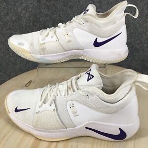 Nike Shoes Mens 13.5 Zoom ID Paul George PG 2 Basketball Sneakers C10280 White