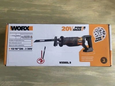 NEW IN BOX! WX500L.9 WORX 20V Power Share Reciprocating Saw Tool Only No Battery - Image 1 of 4