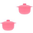  Set of 2 Travel Toiletry Containers Silicone Bowl Wax Melter Depilatory