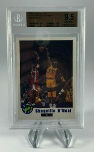 1992 CLASSIC LPS ROOKIE BGS 9.5 SHAQUILLE O'NEAL * MISSING FOIL* RARE ROOKIE 1/1