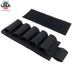 Tactical MOLLE Military Shotgun Shell Bag Tool 5 Round Ammo Pouch Holder Carrie - Picture 1 of 16