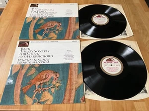 Bach sonatas for violin harpsichord, Menuhin Lps HMV EMI ASD 489 & 490 ED1 NM - Picture 1 of 10