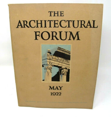 The Architectural Forum May 1922 Vol 36 No 5 Hangchow Texas Illustrations Plates - Image 1 of 4