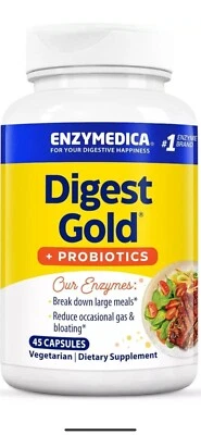 Suplemento nutricional probióticos y enzimas para la salud digestiva 45 unidades Foto 1 de 3